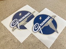 Grumman Vintage Boat Decals 6 Inch Pair Vinyl...