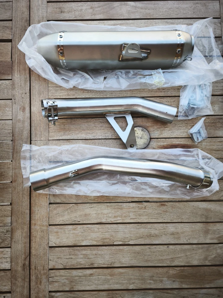 Ligne Échappement Inox X cape 650 Moto Morini - Photo 2/4