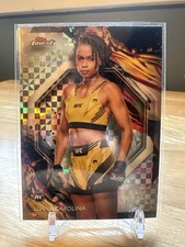 2024 Topps Finest UFC Luana Carolina Uncommon Checkerboard Refractor Rookie RC