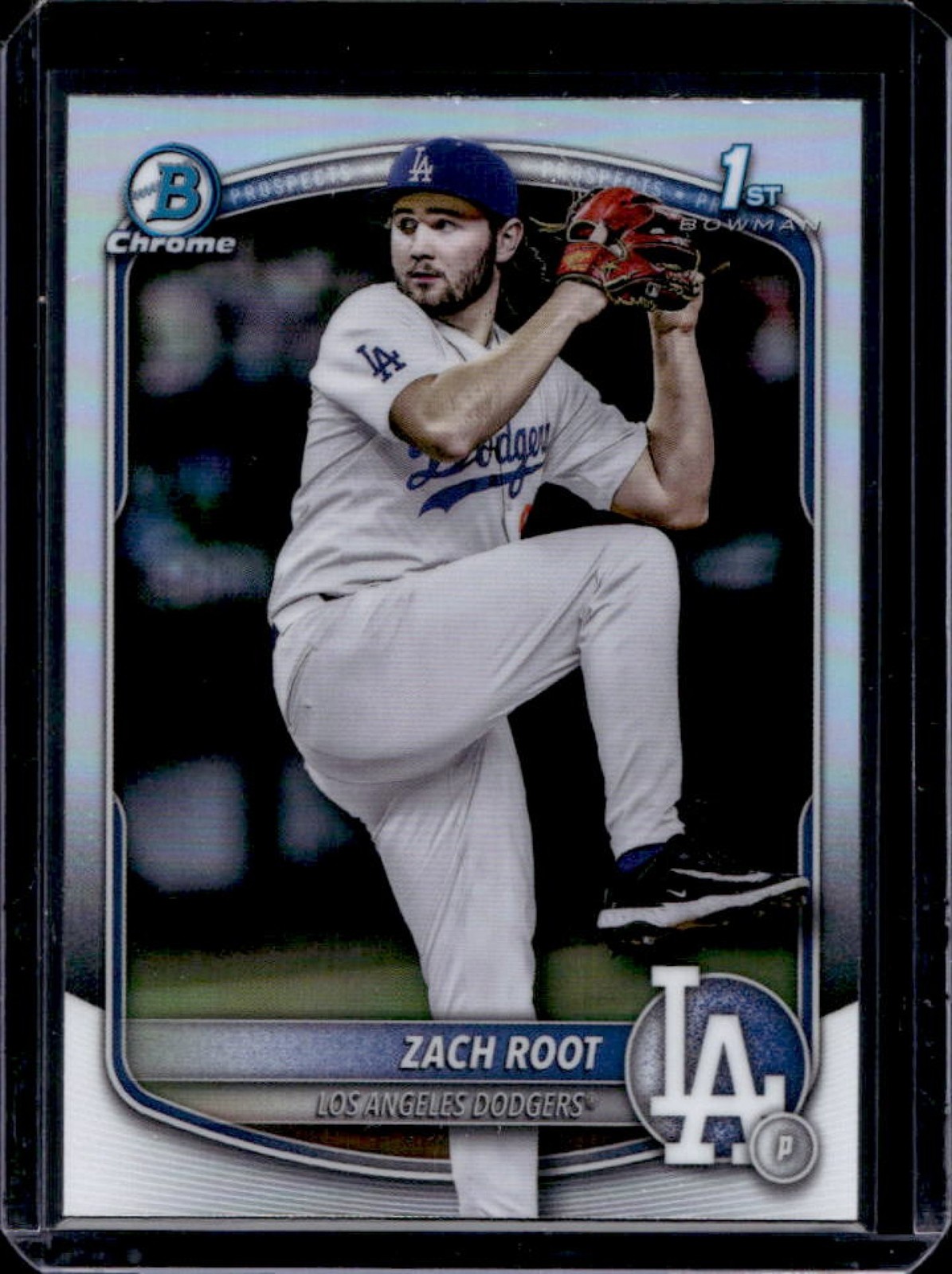 2025 Bowman Draft Zach Root Chrome Refractor 1st Prospect #BDC-22 Dodgers