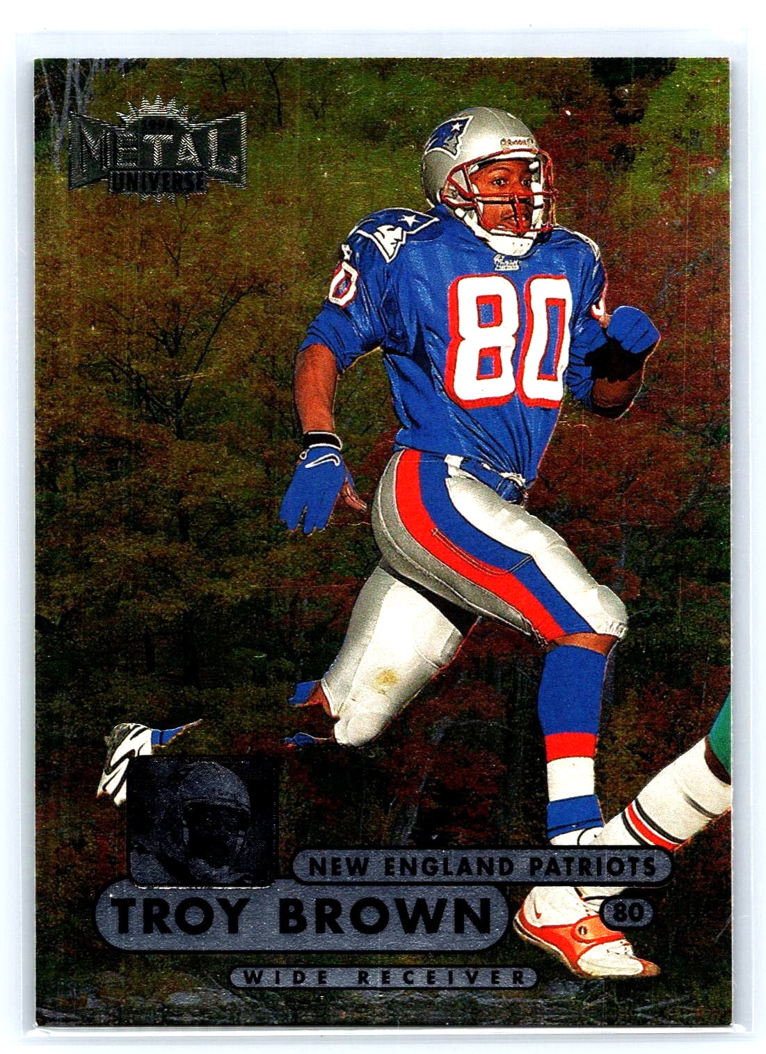 1998 METAL UNIVERSE CARD # 5 Troy Brown - New England Patriots
