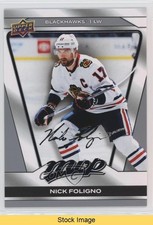 2025-26 Upper Deck MVP Silver Script Nick Foligno #38 READ 1pu4