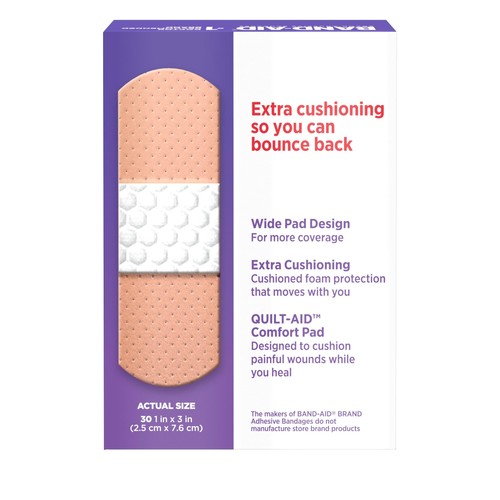 Band-Aid Brand Cushion Care Sport Strip Adhesive Bandages, 30 Ct, All One Size - 第 7/7 張圖片