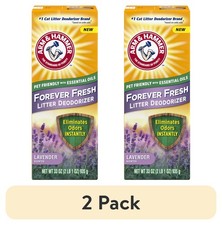  2 pack Forever Fresh Cat Litter Deodorizer, Pet-Friendly Lavender Scent,33 oz