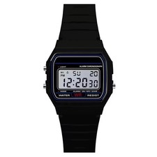 F 91W Classic Digital Resin Strap Watch Stopwatch Chronograph Sport Unisex Men 