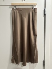 Lauren Ralph Lauren Satin Charmeuse Midi Skir...