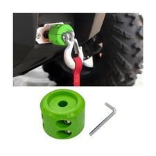 Bittwee Car Rubber Winch Stopper for ATV UTV Truck, Cable Saver Hook Green 