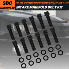 12-point Grade 8 Intake Manifold Bolt Kit 38-16 X 1-18 Amc Mopar Sbc 90v6