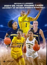 2025 MICHIGAN WOLVERINES WOMENS BASKETBALL TRADING CARDS ONIT