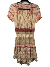 We're All Pretty Girls Dress Womens Small Floral Boho Prairie Cottagecore Travel