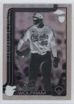 2025 Topps Chrome Update Negative Refractor Grant Wolfram #USC31 2a5