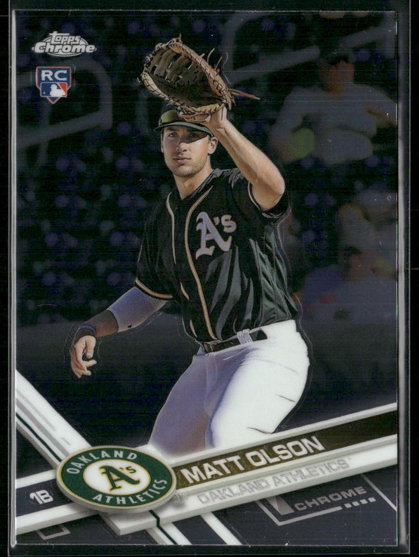 Matt Olson 2017 Topps Chrome #98 RC Oakland Athletics