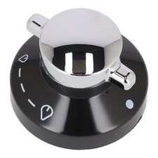 New World Cooker Hotplate & Grill Silver and Black Control Knob GENUINE For  New