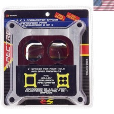 Carburetor Spacer Compatible With Holley Edelbrock Afb 4 Hole Open 1 Inch Alu...
