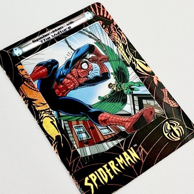 Marvel Comics Amazing Spider-Man Rare Art Cel Card Film Animation Cell Vintage