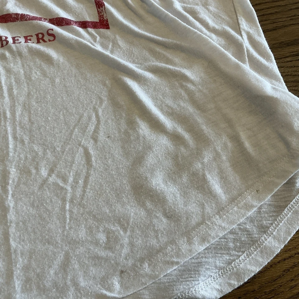 ROCK & REPUBLIC RACER CAMISETA SIN MANGAS TRASERA BUDWEISER BLANCA TALLA XL Foto 3 de 4