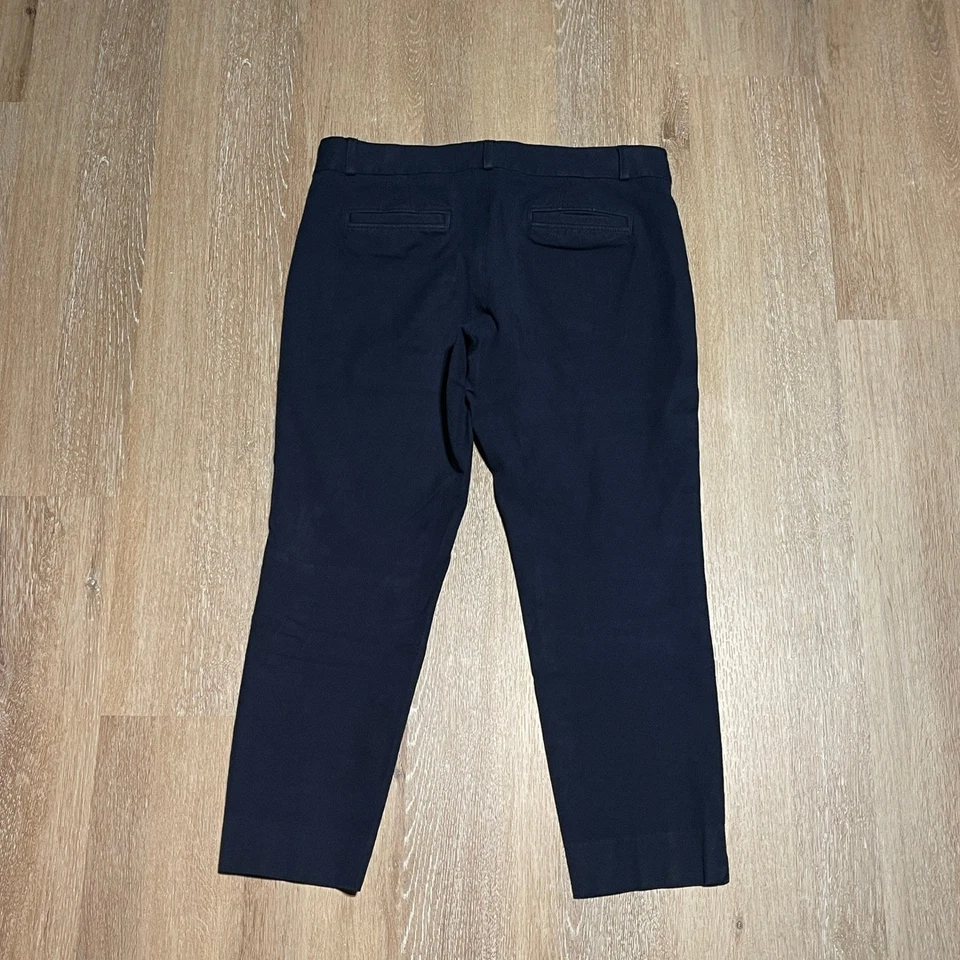 Banana Republic Sloan Fit Stretch Petite Navy Blue Ankle Pants Women's Size 8P - Image 4 of 4