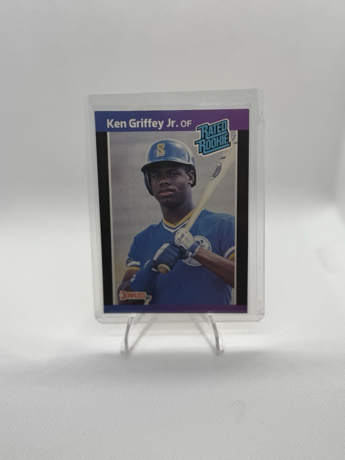 1989 Donruss The Rookies - Ken Griffey Jr #3 (RC) VERY CLEAN + Top Loader/Sleeve