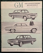 Livret trimestriel des actionnaires GM 1960 troisième trimestre