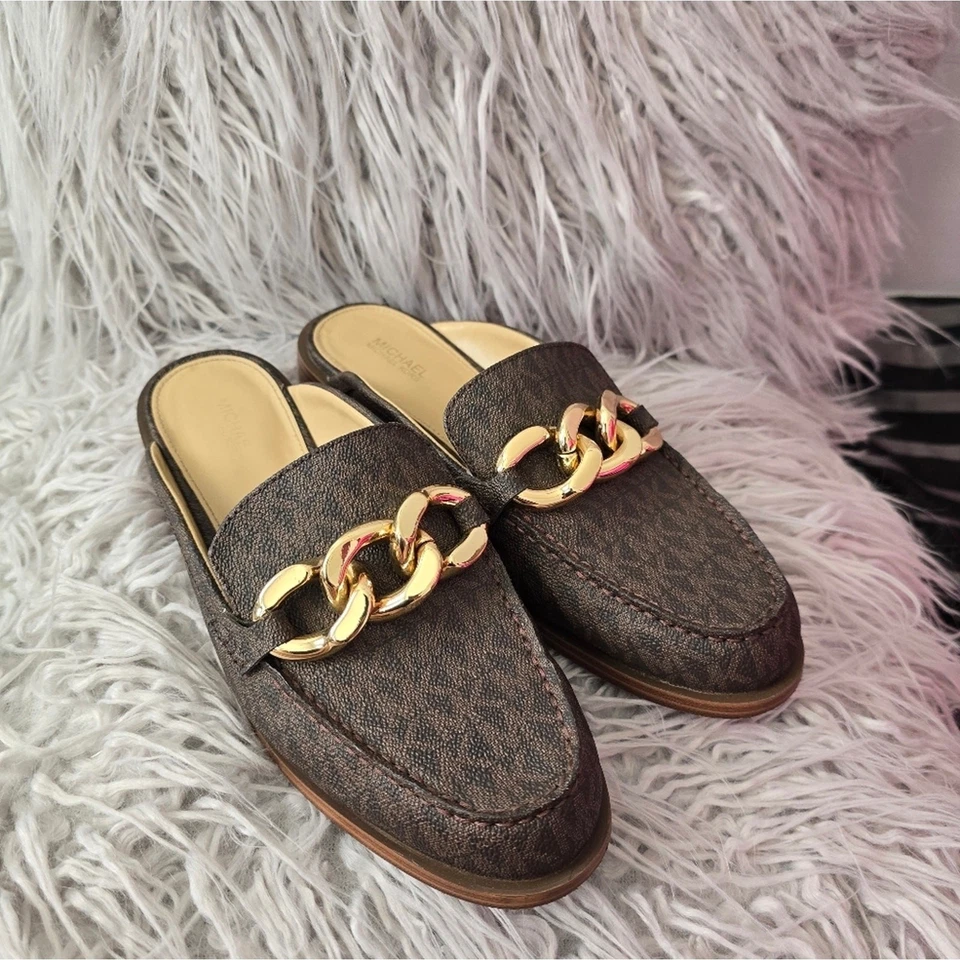 MICHAEL KORS MULES 金链乐福鞋