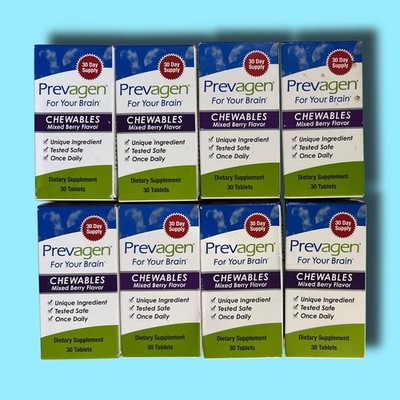 Prevagen Regular Strength 10mg Mixed Berry Chewables - 8-Pack 240-Day Supply