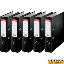 Lever Arch File Set 5 Pack A4 Document Storage 500 Sheets Enhanced Organization