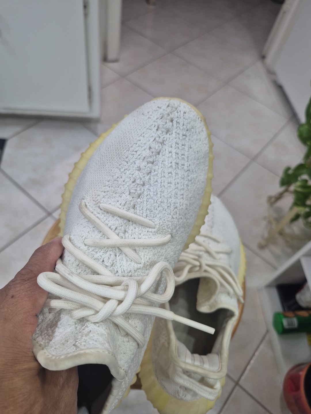 Adidas Yeezy Boost 350 V2 Cream White Triple White Men's Sz 6.5 thumbnail 15