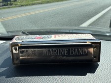 Vintage Marine Band No A440 Key D M. Hohner Harmonica Great Condition