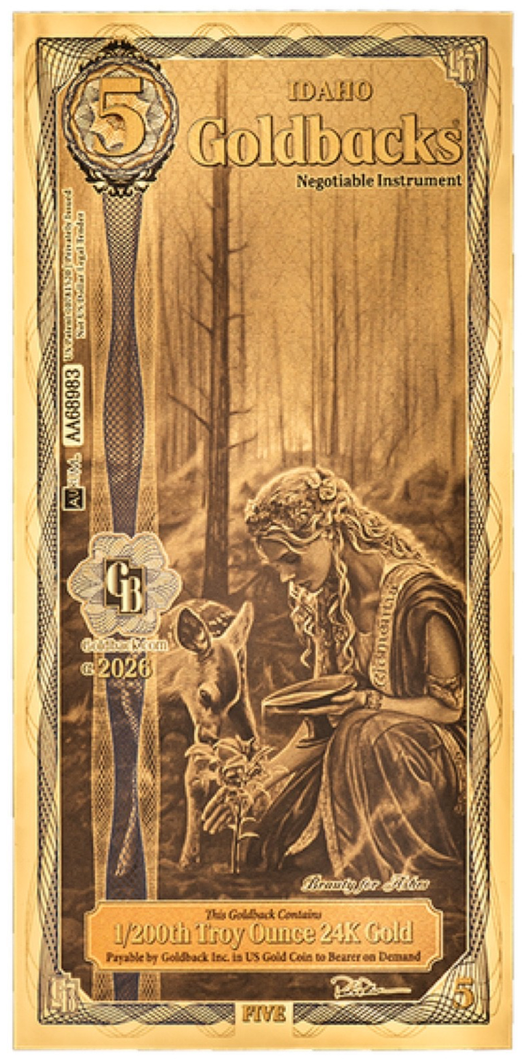 2026 Idaho 5 Goldback *ALPHA SERIES* (Clementia, Mercy) | eBay