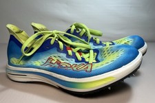 HOKA Cielo FLYX Track Spikes Size 7 Blue Yellow Running Shoes Lightweight