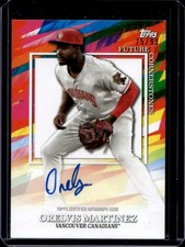 2022 Topps Pro Debut Orelvis Martinez Future Cornerstones Auto #/99