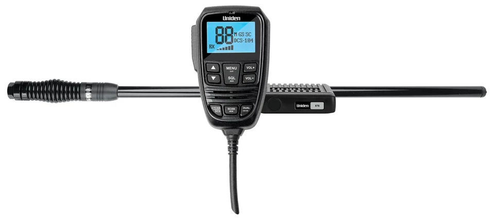 Uniden X76 Value Pack-Compact UHF  & 5.5 dBi Antenna & Dual Watch Function