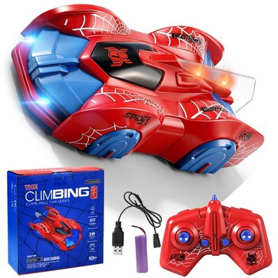 Wall Climbing RC Car Spider Design Light Up Toy for Kids