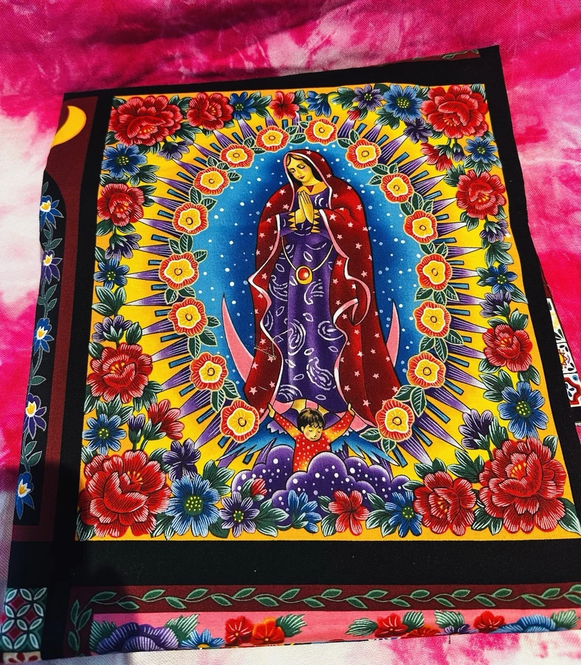 Robert Kaufman Fabrics "Inner Faith" panel, featuring the Our Lady of Guadalupe - Image 4 of 4
