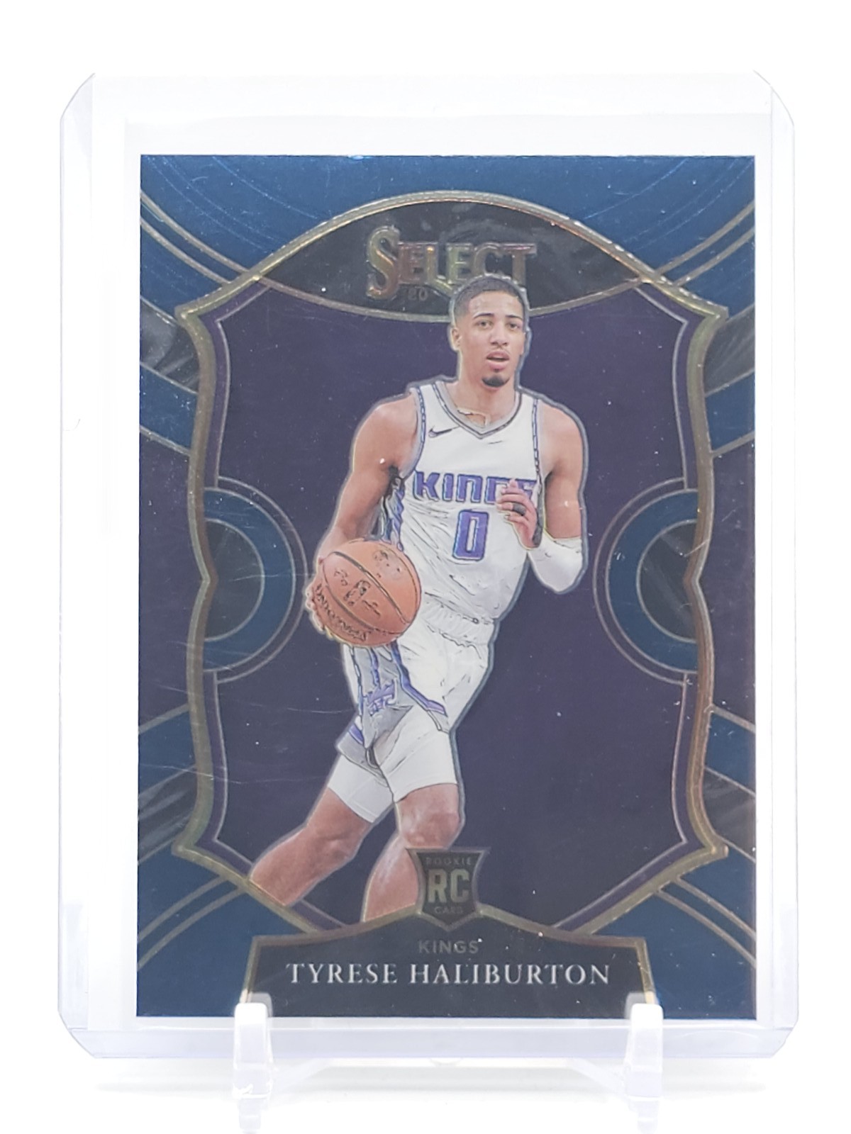 TYRESE HALIBURTON 2020-21 SELECT CONCOURSE BLUE ROOKIE RC #72 KINGS Q6988 B