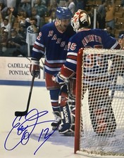 Eddie Olczyk Signed 8x10 Photo! NY RANGERS! NHL Veteran! Stanley Cup Champ W/COA