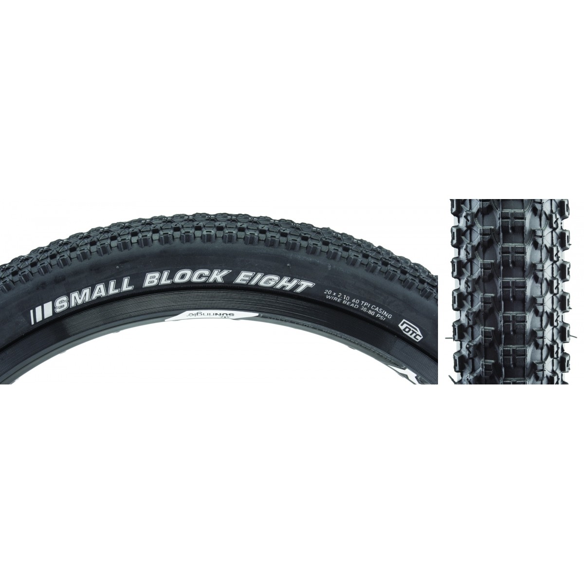 Kenda Small Block 8 Sport 20x2.1 BMX Tire - Dual Tread Compound, Responsive