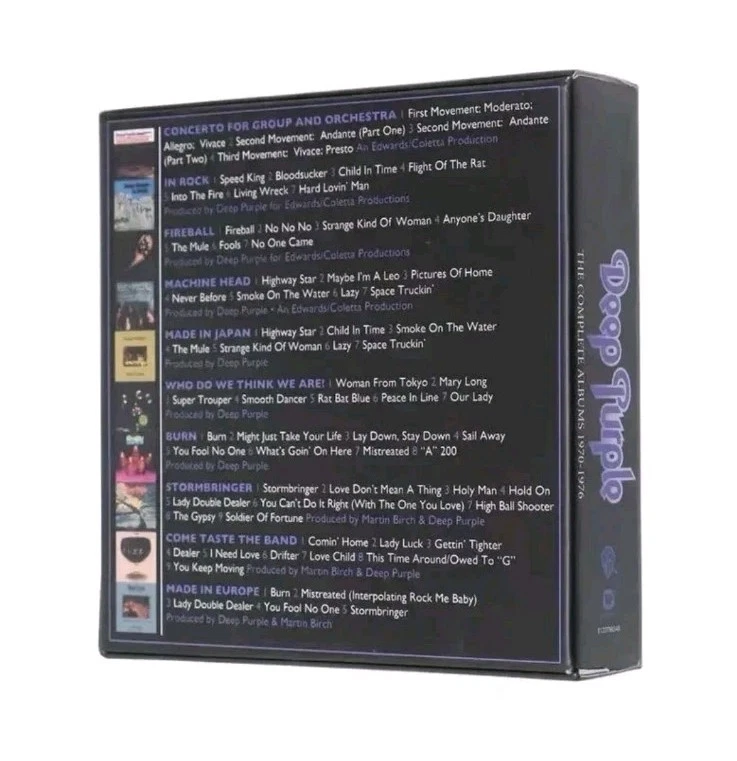 Deep Purple 10CD Box Set Complete Albums 1970-1976 Rock Music Collection - Image 4 of 4