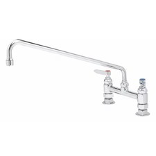 T S Brass B-0220 Low Arc Laundry Sink Faucet, Manual, 8" Mount, 2 Hole
