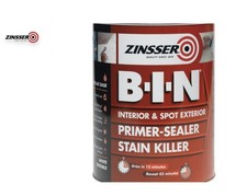 Zinsser 1 L BIN Primer Sealer and Stain Killer - White Tintable (ZINBIN1L)