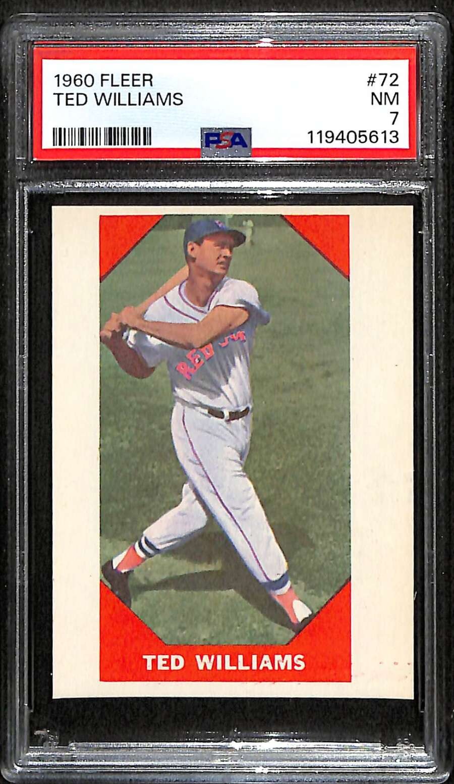 1960 Fleer #72 Ted Williams HOF PSA 7 NM C100674