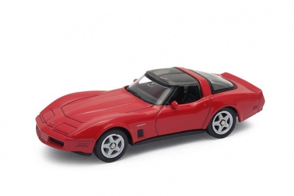 Chevrolet Corvette 1982 - 3 Inches 7,5 Cm 1/64 Welly Spielzeug Modellauto SUP19-image