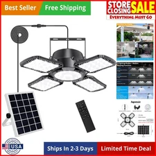 Waterproof Solar Shed Light with Motion Sensor & Remote Control - 176 LEDs