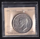 Canada 1938 $1 One Silver Dollar King George VI ICCS Graded AU-50 .800 Silver