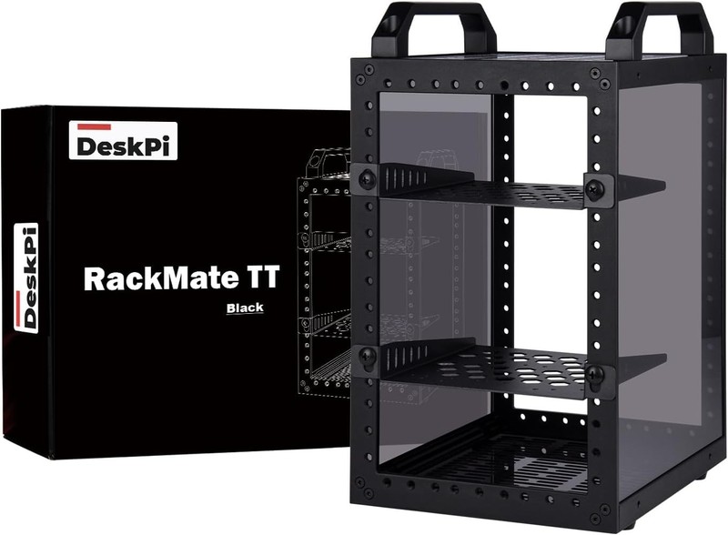 Deskpi Rackmate TT Mini Server Cabinet for Mini PC, Network, Servers, Audio, and