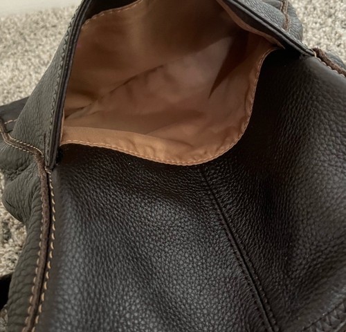 The SAK Iris Crossbody Bag Purse Dark Brown Leather Lined Pockets Clean - Picture 11 of 13