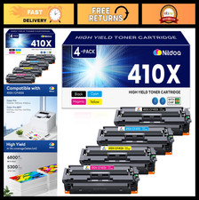 HP 410X High Yield Toner Cartridge 4 Pack Black Cyan Magenta Yellow