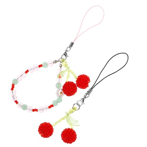 2 Pcs Phone Lanyard Beaded Strap Decorative Cellphone Charm - 第 9/12 張圖片