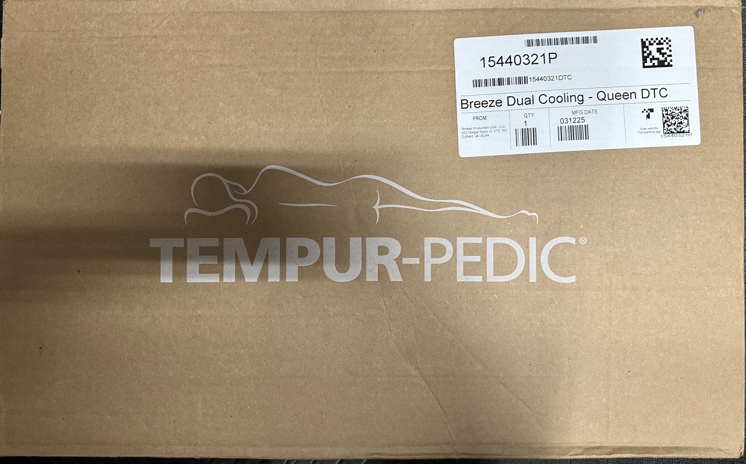 Tempur-Pedic TEMPUR-Cloud Dual Cooling Pillow, Queen, White