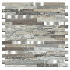 Midcard 10 Sheets Peel and Stick Backsplash PVC Wall Tile,for Kitchen Backsplash